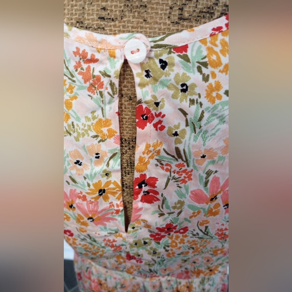 NEW SHORE Willow Romper in Muddled Bloom Size Small Boho Vacation Cottagecore - Picture 9 of 16